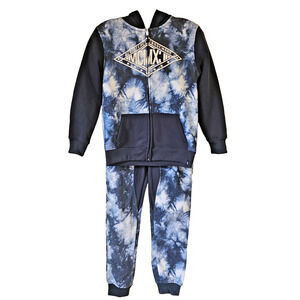 Southpole Boys 2pc Tracksuit Hoodie Jogger Set Tie Dye Navy Size S 8 NWT